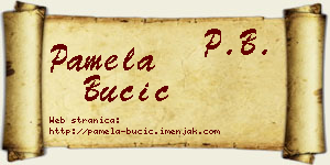 Pamela Bučić vizit kartica